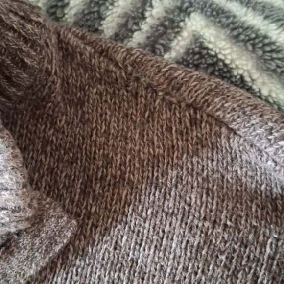 Chaps Men's Brown 100% Cotton Knit pullover with button placket, Size XL - Picture 5 of 7